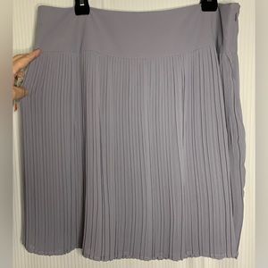 Reitmans Pleated Skirt Lavender Fully Lined Side Zipper Size 11